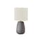 Monarch Specialties Lighting, 19 in.H, Table Lamp, Grey Ceramic, Ivory / Cream Shade, Contemporary I 9633 - alternate 4